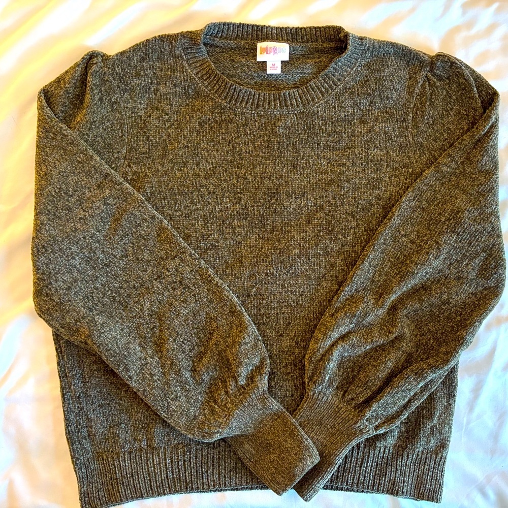 LuLaRoe Size Medium Piper Sweater - Green flecked